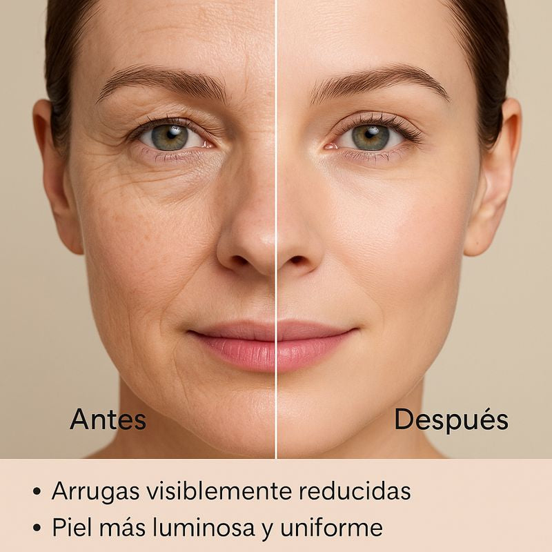 Masajeador Facial 4 en 1 con Luz Roja + Sérum de Caracol