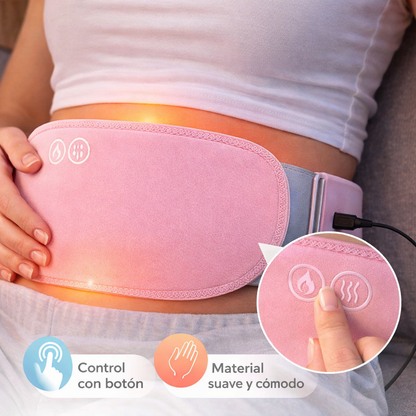 Cinturón Térmico Abdominal con Masaje y Calor Ajustable