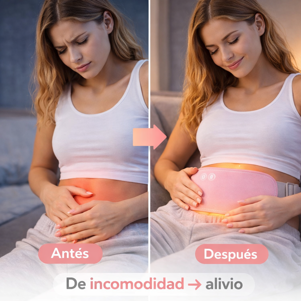 Cinturón Térmico Abdominal con Masaje y Calor Ajustable