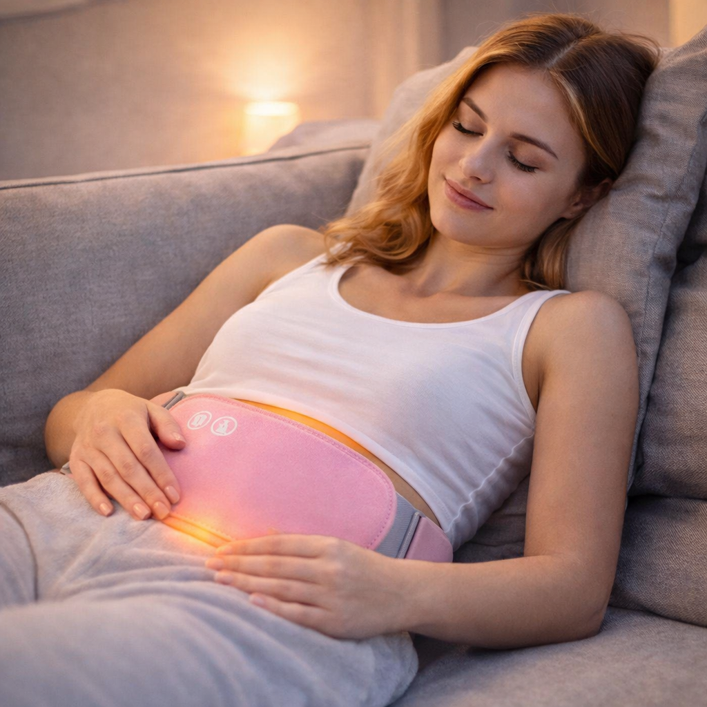 Cinturón Térmico Abdominal con Masaje y Calor Ajustable
