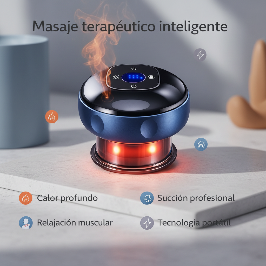 Masajeador de Succión Inteligente con Calor Terapéutico
