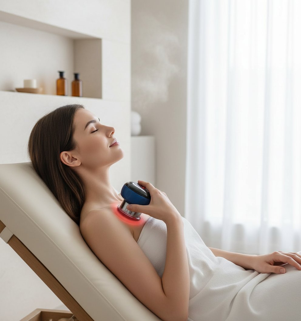 Masajeador de Succión Inteligente con Calor Terapéutico