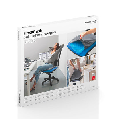 Zensoria™ HexaFresh – Cojín de Gel Ortopédico con Diseño Panal 3D