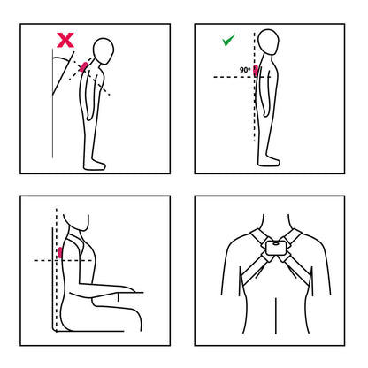 Zensoria™ Viback – Entrenador de Postura Inteligente con Vibración y Pantalla LCD