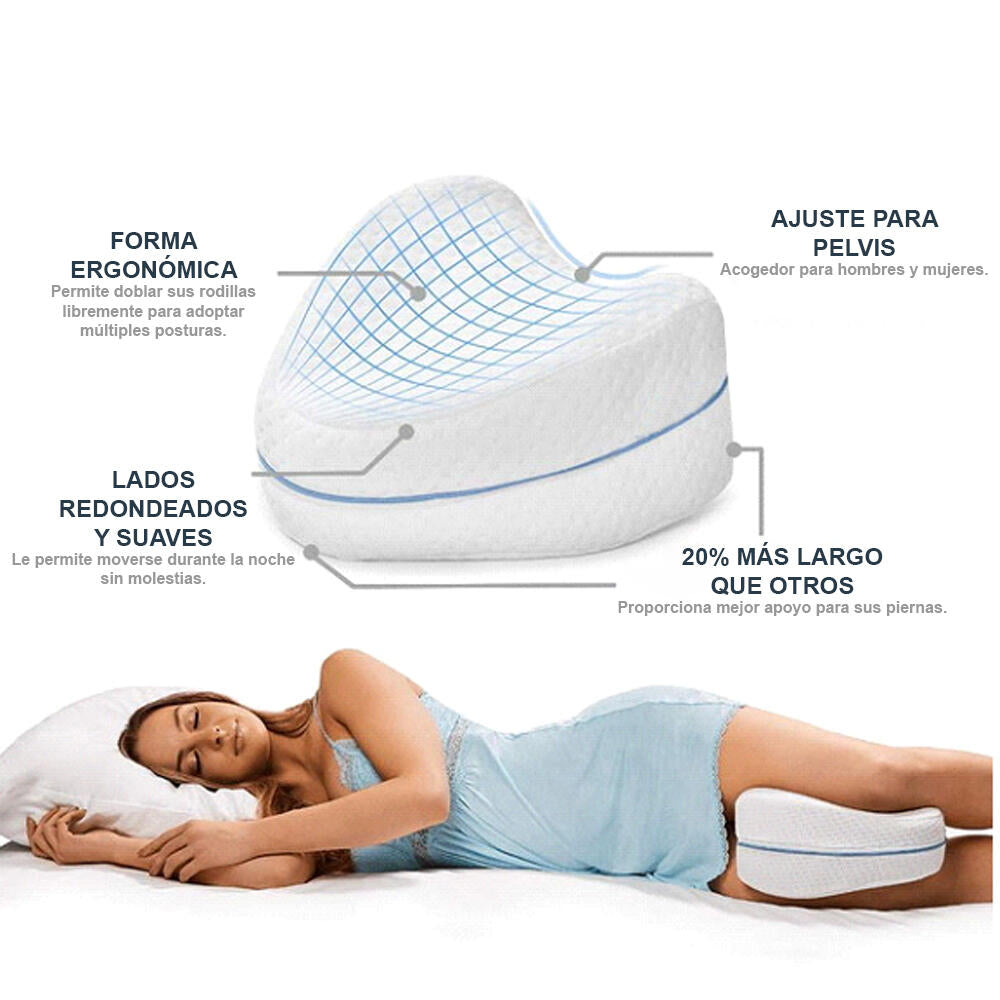 Zensoria™ DuoComfort – Pack de 2 Almohadas Ergonómicas para Rodillas y Cadera