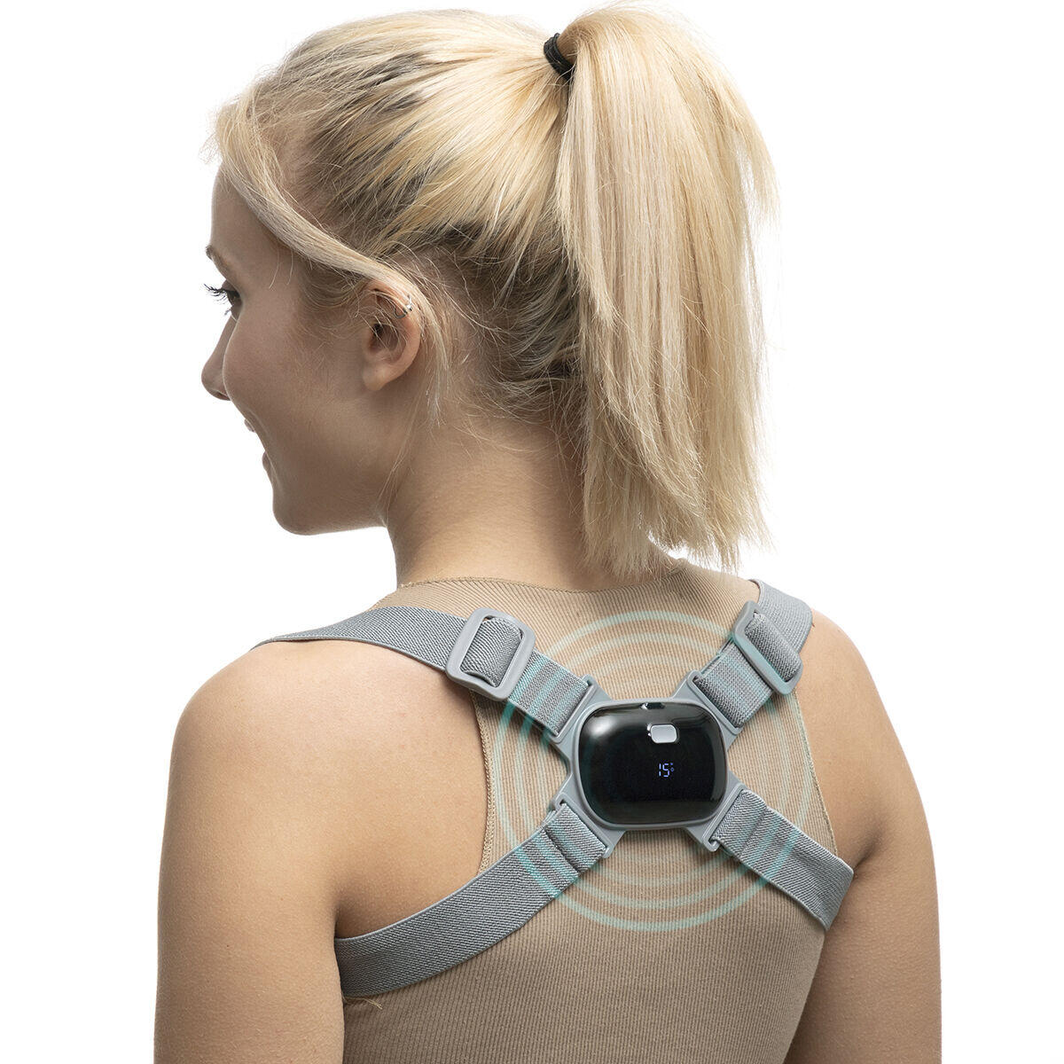 Zensoria™ Viback – Entrenador de Postura Inteligente con Vibración y Pantalla LCD