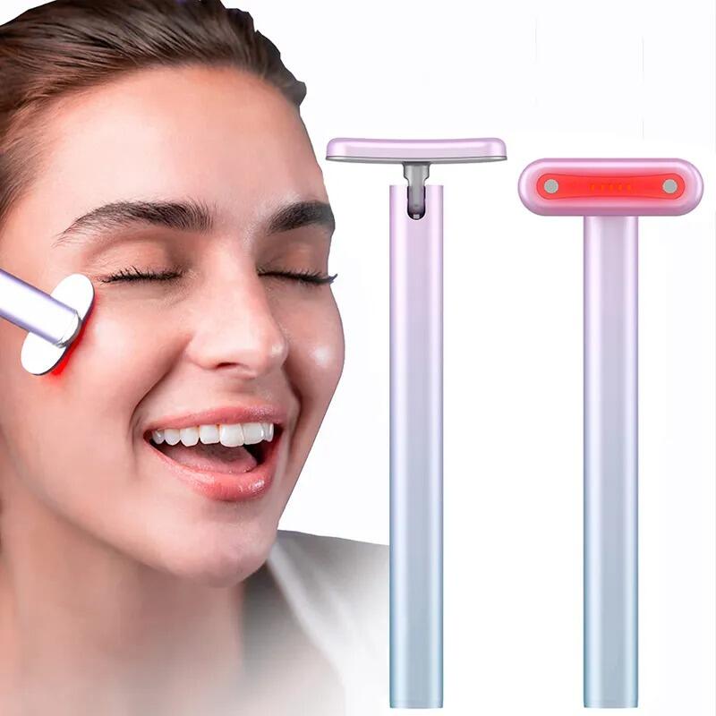 Masajeador Facial 4 en 1 con Luz Roja LED