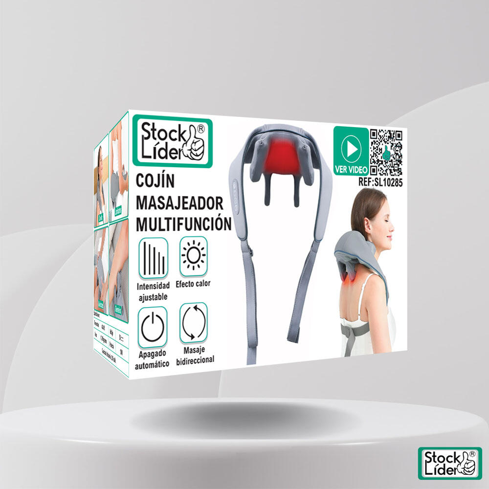 Zensoria™ Manta de Masaje Ergonómica con Calor y 8 Cabezales Shiatsu